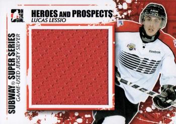 2011-12 In The Game Heroes and Prospects - Subway Series Jerseys Silver #SSM-13 Lucas Lessio Front