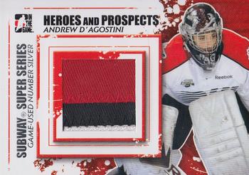 2011-12 In The Game Heroes and Prospects - Subway Series Numbers Silver #SSM-03 Andrew D'Agostini Front
