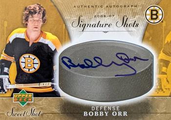 2006-07 Upper Deck Sweet Shot - Signature Shots/Saves #SS-OR Bobby Orr Front
