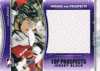 2011-12 In The Game Heroes and Prospects - Top Prospects Jerseys Black #TPM-10 Lucas Lessio Front