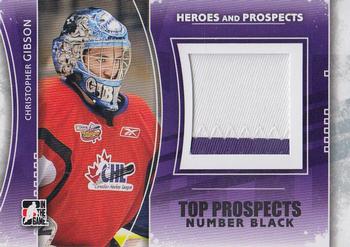 2011-12 In The Game Heroes and Prospects - Top Prospects Numbers Black #TPM-05 Christopher Gibson Front