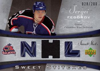2006-07 Upper Deck Sweet Shot - Sweet Stitches #SS-SF Sergei Fedorov Front