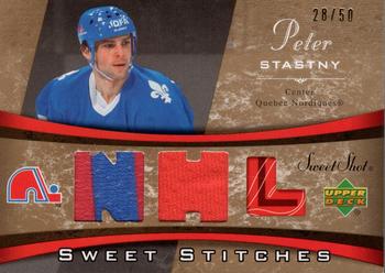 2006-07 Upper Deck Sweet Shot - Sweet Stitches Duals #SS-PS Peter Stastny Front