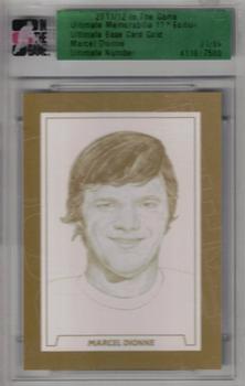 2011-12 In The Game Ultimate Memorabilia - Gold #NNO Marcel Dionne Front