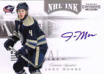 2011-12 Panini Contenders - NHL Ink #13 John Moore Front
