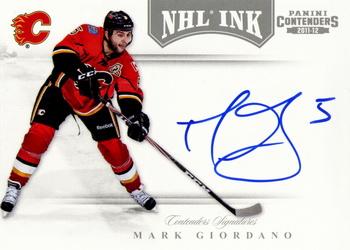 2011-12 Panini Contenders - NHL Ink #5 Mark Giordano Front