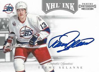 2011-12 Panini Contenders - NHL Ink #70 Teemu Selanne Front