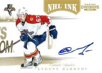 2011-12 Panini Contenders - NHL Ink Gold #21 Evgeny Dadonov Front
