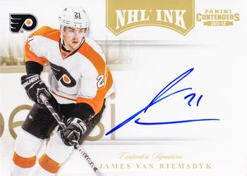 2011-12 Panini Contenders - NHL Ink Gold #44 James van Riemsdyk Front