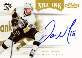 2011-12 Panini Contenders - NHL Ink Gold #53 James Neal Front