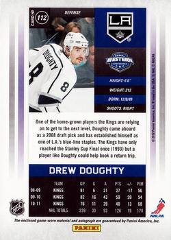 2011-12 Panini Contenders - Signature Patch #112 Drew Doughty Back