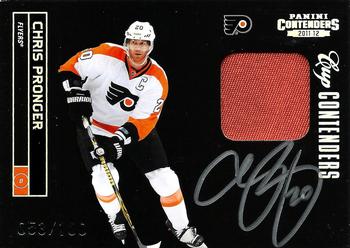 2011-12 Panini Contenders - Signature Patch #124 Chris Pronger Front