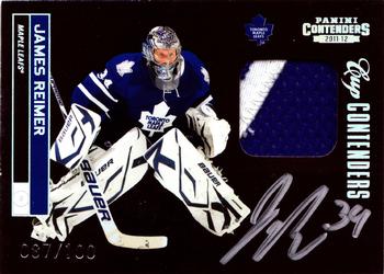 2011-12 Panini Contenders - Signature Patch #141 James Reimer Front