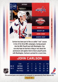 2011-12 Panini Contenders - Signature Patch #149 John Carlson Back
