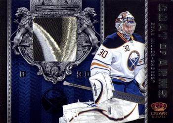 2011-12 Panini Crown Royale - Coat of Arms Patches #4 Ryan Miller Front