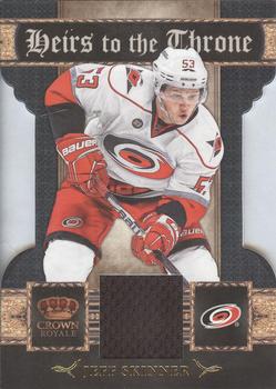2011-12 Panini Crown Royale - Heirs To The Throne Materials #2 Jeff Skinner Front