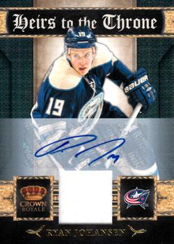 2011-12 Panini Crown Royale - Heirs To The Throne Materials Autographs #29 Ryan Johansen Front