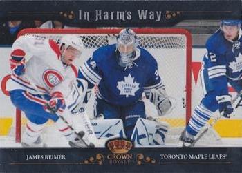 2011-12 Panini Crown Royale - In Harm's Way #15 James Reimer Front