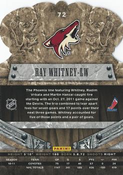 2011-12 Panini Crown Royale - Red #72 Ray Whitney Back