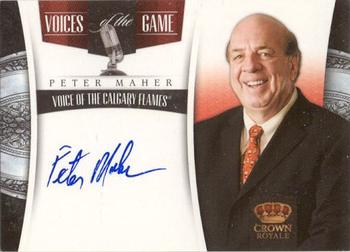 2011-12 Panini Crown Royale - Voices of the Game Signatures #5 Peter Maher Front