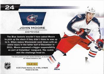 2011-12 Panini Elite - New Breed Materials #24 John Moore Back