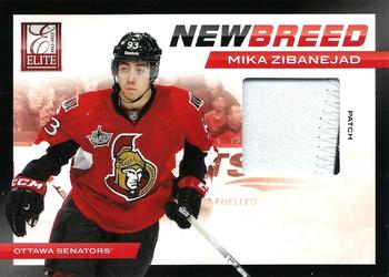 2011-12 Panini Elite - New Breed Materials Patches #16 Mika Zibanejad Front