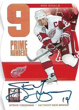 2011-12 Panini Elite - Prime Number Signatures #2 Steve Yzerman Front