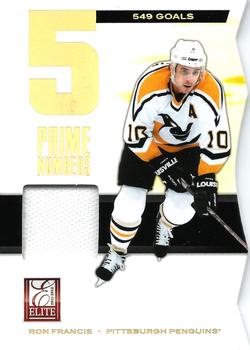 2011-12 Panini Elite - Prime Number Jerseys #5 Ron Francis Front