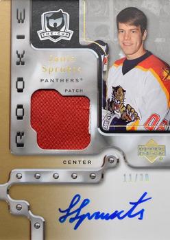 2006-07 Upper Deck The Cup - Gold Rainbow Autographed Rookie Patches #131 Janis Sprukts Front