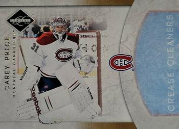 2011-12 Panini Limited - Crease Cleaners Gold Spotlight #3 Carey Price Front