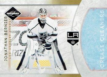 2011-12 Panini Limited - Crease Cleaners Gold Spotlight #13 Jonathan Bernier Front