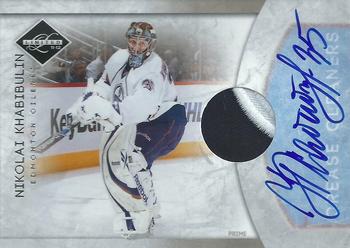 2011-12 Panini Limited - Crease Cleaners Materials Patches Signatures #14 Nikolai Khabibulin Front