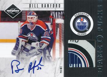 2011-12 Panini Limited - Game Pucks Signatures Prime #6 Bill Ranford Front