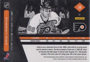 2011-12 Panini Limited - Materials #36 Eric Lindros Back