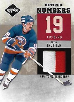 2011-12 Panini Limited - Retired Numbers Materials Prime #10 Bryan Trottier Front