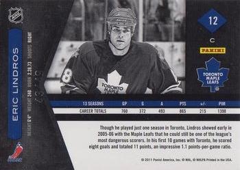 2011-12 Panini Limited - Ruby Spotlight #12 Eric Lindros Back