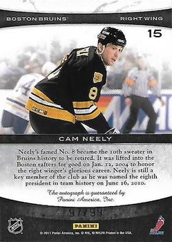 2011-12 Panini Limited - Select Signatures #15 Cam Neely Back