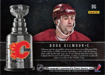 2011-12 Panini Limited - Stanley Cup Winners Signatures #DG Doug Gilmour Back