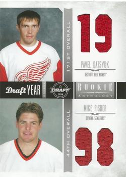 2011-12 Panini Rookie Anthology - Draft Year Combo Jerseys #3 Pavel Datsyuk / Mike Fisher Front