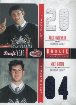 2011-12 Panini Rookie Anthology - Draft Year Combo Jerseys #13 Alexander Ovechkin / Mike Green Front