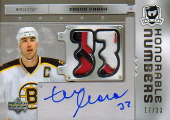2006-07 Upper Deck The Cup - Honorable Numbers #HN-ZC Zdeno Chara Front