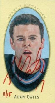2011-12 Parkhurst Champions - Champ's Mini Signatures Red Ink #4 Adam Oates Front
