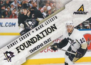 2011-12 Panini Pinnacle - Foundation Tandems East #8 Sidney Crosby / Mark Letestu Front