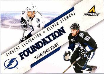 2011-12 Panini Pinnacle - Foundation Tandems East #9 Steven Stamkos / Vincent Lecavalier Front