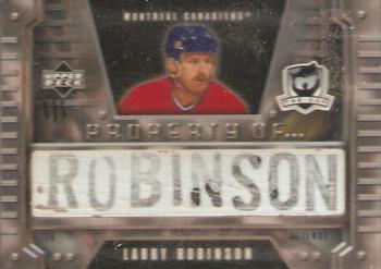 2006-07 Upper Deck The Cup - Property of... #PO-LR Larry Robinson Front