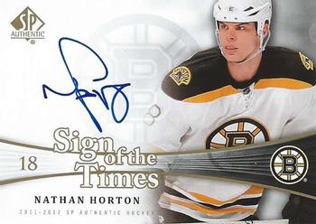 2011-12 SP Authentic - Sign of the Times #SOT-NH Nathan Horton Front