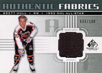 2011-12 SP Game Used - Authentic Fabrics #AF-BH Brett Hull Front