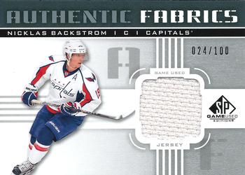 2011-12 SP Game Used - Authentic Fabrics #AF-NB Nicklas Backstrom Front