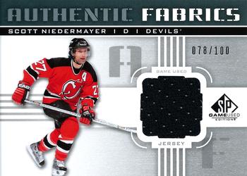 2011-12 SP Game Used - Authentic Fabrics #AF-SN Scott Niedermayer Front
