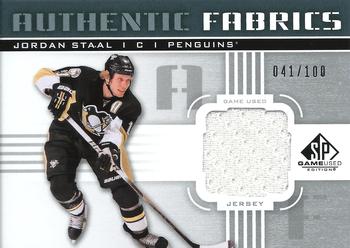 2011-12 SP Game Used - Authentic Fabrics #AF-ST Jordan Staal Front